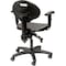 Global Industrial Interion Polyurethane Task Chair with Adjustable Arms, Black 250628A - alternate 5